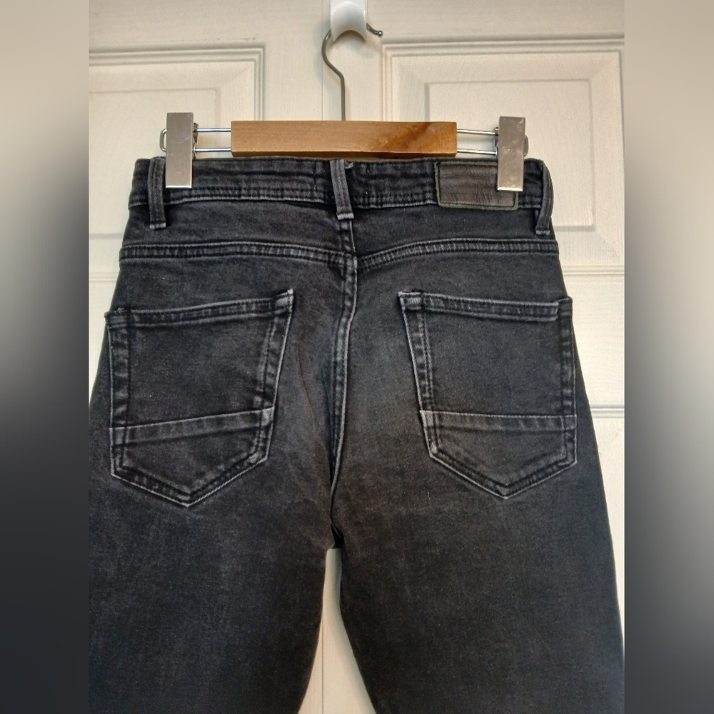 PULL & BEAR Black Cotton Jeans, Size 36 - Picture 9 of 11